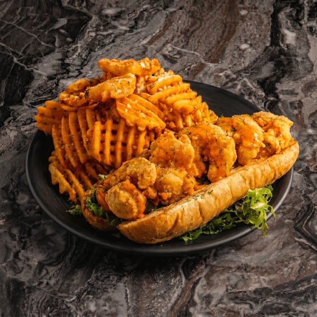 Fried Shrimp Po'boy - Miami.